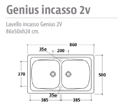 SCHEMA LAVELLO INCASSO GENIUS 2V